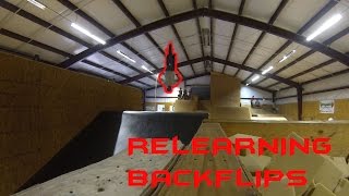 Relearning BMX Backflips at Rebel Run [upl. by Atnohsal518]