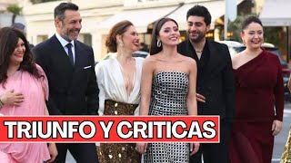 Actores de KIZILCIK ŞERBETI en Cannes en medio de nepotismo en serie Mundos Opuestos😱 [upl. by Nalid386]