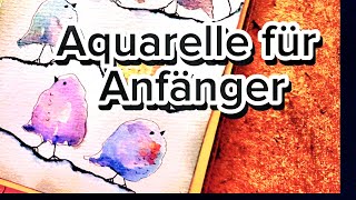 Aquarell Watercolor Vögel zum nachmalen [upl. by Sisenej]