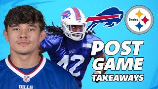 Buffalo Bills vs Pittsburgh Steelers Preseason Week 2 Recap  Defense SHINES  Joe Andreesen season [upl. by Huai]