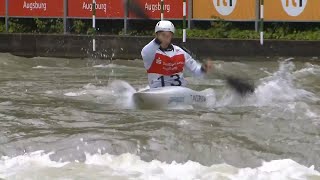 Timothy Anderson Australia Mens Slalom Final  2024 ICF Canoe Slalom World Cup Augsburg Germany [upl. by Adnicul849]