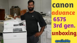 canon adv 6575  generation machine unboxing customer on video call 👍 rohitkimachine canon [upl. by Sixele]