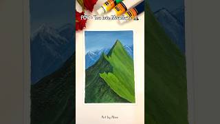 Easy Painting For Beginners  Gouache Painting 🗻 art shorts youtubeshorts painting youtube [upl. by Noxas]