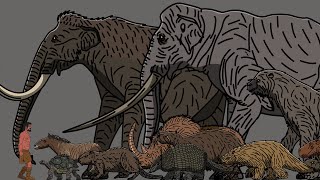 Extinct North America South America and Europe Herbivorous Size ComparisonAnimated [upl. by Aicillyhp]