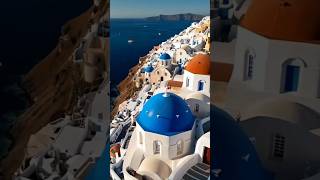 Santorini Greece  Stunning Drone View  DroneScript [upl. by Sabine]