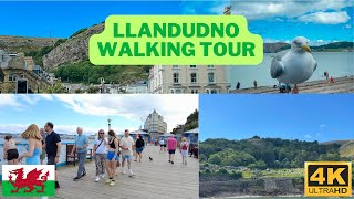 Llandudno Wales 2023 walking tour 4K UHD [upl. by Nerac740]