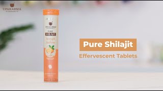 Pure Shilajit Effervescent Tablets  Tangy Orange Flavor [upl. by Hawger]