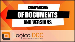 Compare two documents in LogicalDOC [upl. by Nnyleuqaj159]