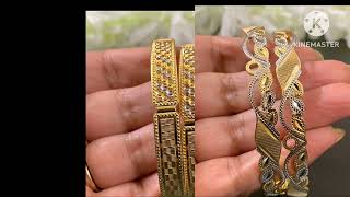 Tanishq latest gold bangles designdaily wear gold bangles design 2024 [upl. by Ylla]