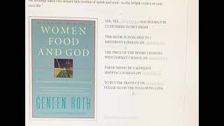 Women Food and God An Unexpected Path to Almost Everything [upl. by Soulier]