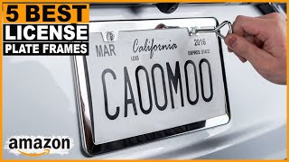 Top 5 Best License Plate Frames [upl. by Portie]