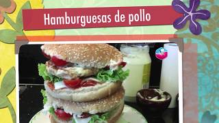 HAMBURGUESAS DE POLLO FACIL Y SABROSAS🌷1 DELICIA  Chicken Burgers  Acqua Rosa Recetas [upl. by Yssim8]