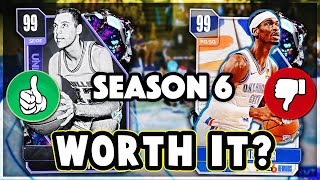 NBA 2K24 WHICH FREE SEASON 6 CARDS ARE WORTH GETTING NBA 2K24 MyTEAM [upl. by Tedie]