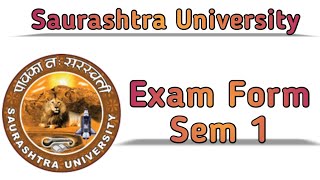 Post Graduation Exam Form Open In Saurashtra University [upl. by Kiah197]