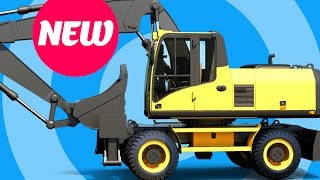 Excavator videos for children  Construction vehicles for kids [upl. by Tarttan645]