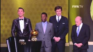 Lionel Messi and Franck Ribery Reaction to Ronaldo Winning Balon DorCR7 Speech [upl. by Aimerej]