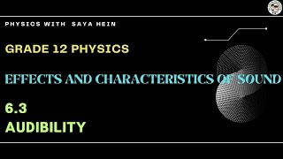 Grade 12 Physics  Chapter 6 Effects and Characteristics of Sound Part 3 [upl. by Anaidni]