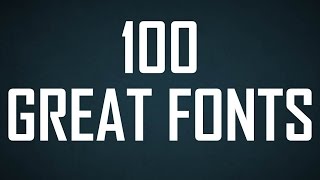 100 Great Fonts [upl. by O'Malley]