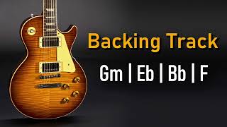 Rock Pop BACKING TRACK G Minor  Gm Eb Bb F  70 BPM  Guitar Backing Track [upl. by Ysor]