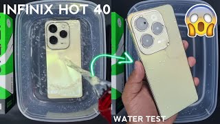 Infinix Hot 40 Water Test 💦💧 Lets See if Infinix Hot 40 is Waterproof Or Not [upl. by Germin]