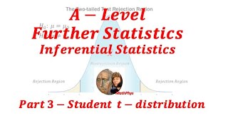 ALEVEL FURTHER STATISTICS HYPOTHESIS TESTING USING STUDENTS DISTRIBUTION [upl. by Aihsercal357]