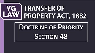 Priority of rights created by transfer  Section 48 TPA  YG Law [upl. by Beitz]