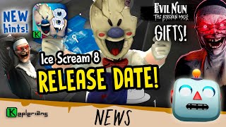 ICE SCREAM 8 FINAL CHAPTER RELEASE DATE ❗🍦 EVIL NUN for PC amp CONSOLES GIFTS 🎁 More IS8 HINTS 👀 NEWS [upl. by Enimisaj]