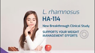 L rhamnosus HA114 probiotic strain to support weight management efforts [upl. by Naesed]