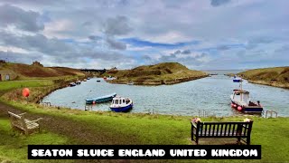 The Beautiful Scenery of Seaton Sluice  England  United Kingdom 4K [upl. by Aretta]