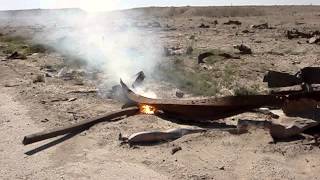 Incendiary Grenade Melts Through Steel Beam [upl. by Hershell635]