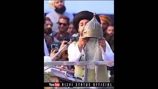 جنگی لباس آ گیا😱❤️ saad Hussain rizvi urs Mubarak byan  urs Mubarak videos [upl. by Helman378]