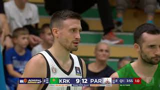 AdmiralBet ABA League 202324 Round 2 match Krka  Partizan Mozzart Bet 8102023 [upl. by Ekal]