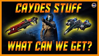 Destiny 2  Caydes Ship 160 Sparrow Shader Ornaments Emblems [upl. by Akimaj]