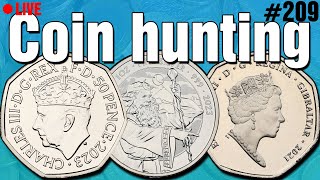 50p Coin Hunting  Live 209 [upl. by Manella]