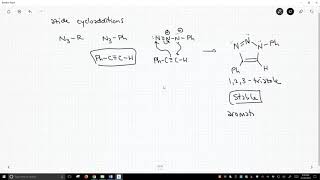 cycloadditions with azides [upl. by Myo]