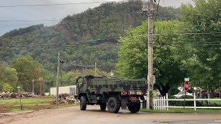 Military delivers supplies to Carter County in wake of floods [upl. by Neelhtak]