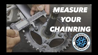 How to measure chainring holes for replacement Use BCD and or bolt to bolt [upl. by Babcock]