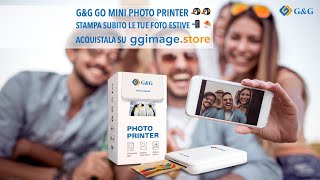 Come stampare le foto con la stampante fotografica tascabile GampG GO PHOTO PRINTER [upl. by Lobel669]