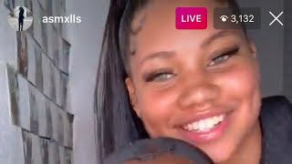 Asmxlls Getting whine from Teeyana on Instagram live 😜 Teesquard x [upl. by Reve]