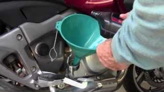 Honda NT700V Oil Change [upl. by Stulin865]