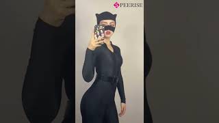 Be Catwoman with our spandex catsuit 🐈‍⬛🖤 SKU 1220 [upl. by Elok]