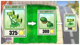 Planting In The Order Of Descending Sun Value  Plants VS Zombies Challenge [upl. by Yran]