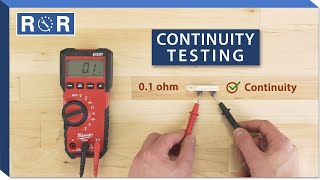 How to do a Continuity Test With a Multimeter  Repair and Replace [upl. by Narol63]