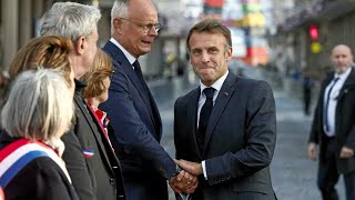 Emmanuel Macron et Édouard Philippe se retrouve au Havre [upl. by Sueddaht]