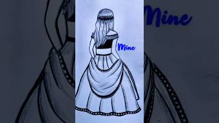 farjana drawing academy VS mine shorts ytshorts drawing viral [upl. by Tinor404]