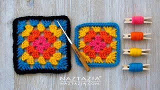 HOW to CROCHET a GRANNY SQUARE for Beginners  Super Easy and Quick [upl. by Finn]