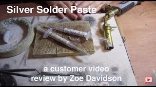 Cooksongold Silver Solder Paste Review by Zoe Davidson [upl. by Persian130]