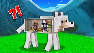 EPIC TSUNAMI vs Doomsday Bunker in DOG In Minecraft [upl. by Kessiah]