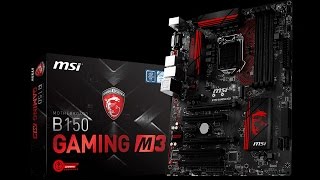 MSI B150 GAMING M3 Motheboard unboxing [upl. by Elora358]