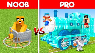 NOOB vs PRO Batalla de Construcción de TRENES con LOS COMPAS [upl. by Eey]